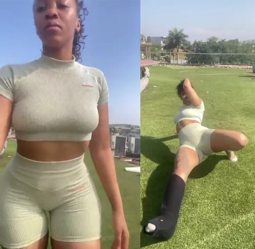 Sbahle Mpisane’s hot moves while working out leave SA men sweating – VIDEO