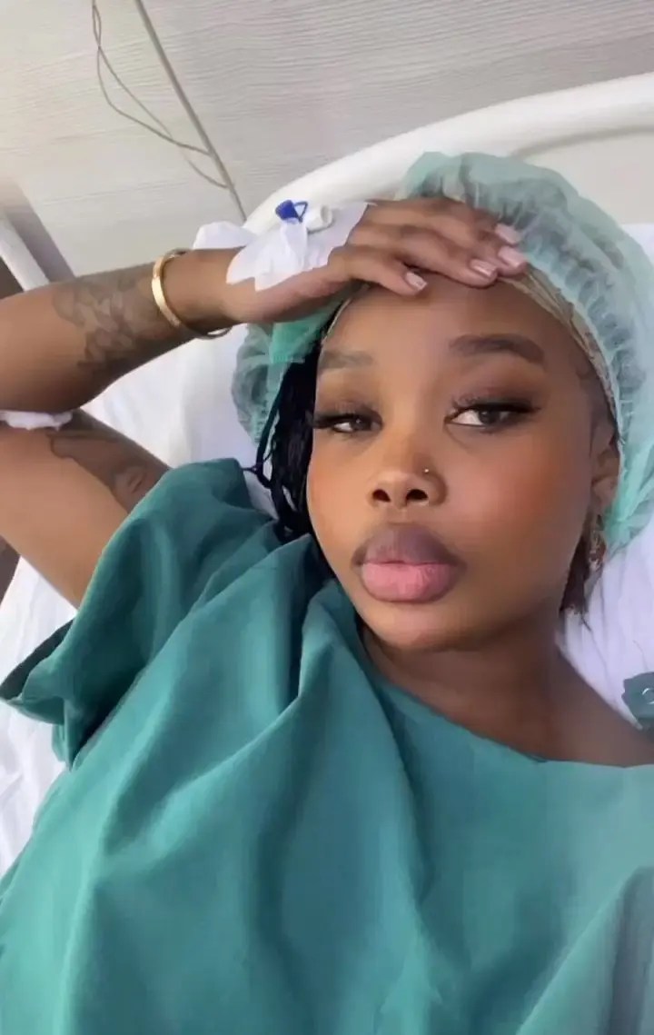 Photos: Sithelo Shozi goes under surgery for a new hot body