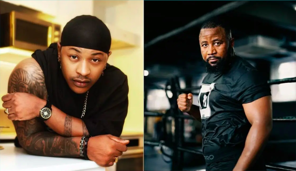 Cassper Nyovest and Priddy Ugly confront each other at a conference