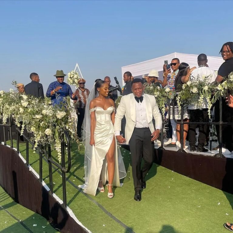 Photos A Look Into K Naomi And Tshepo Phakathis White Wedding