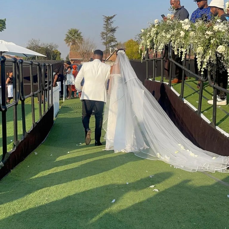 Photos: A look into K Naomi and Tshepo Phakathi’s white wedding