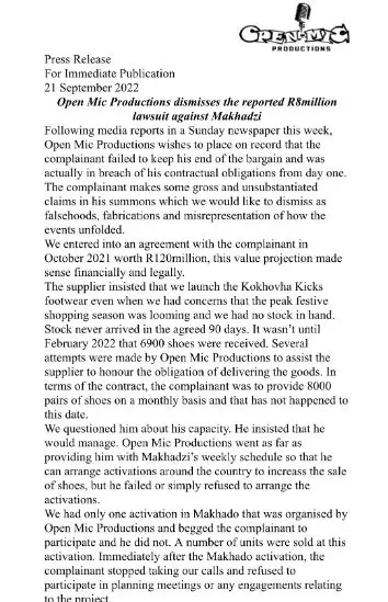 The truth about alleged R8 million lawsuit against Makhadzi
