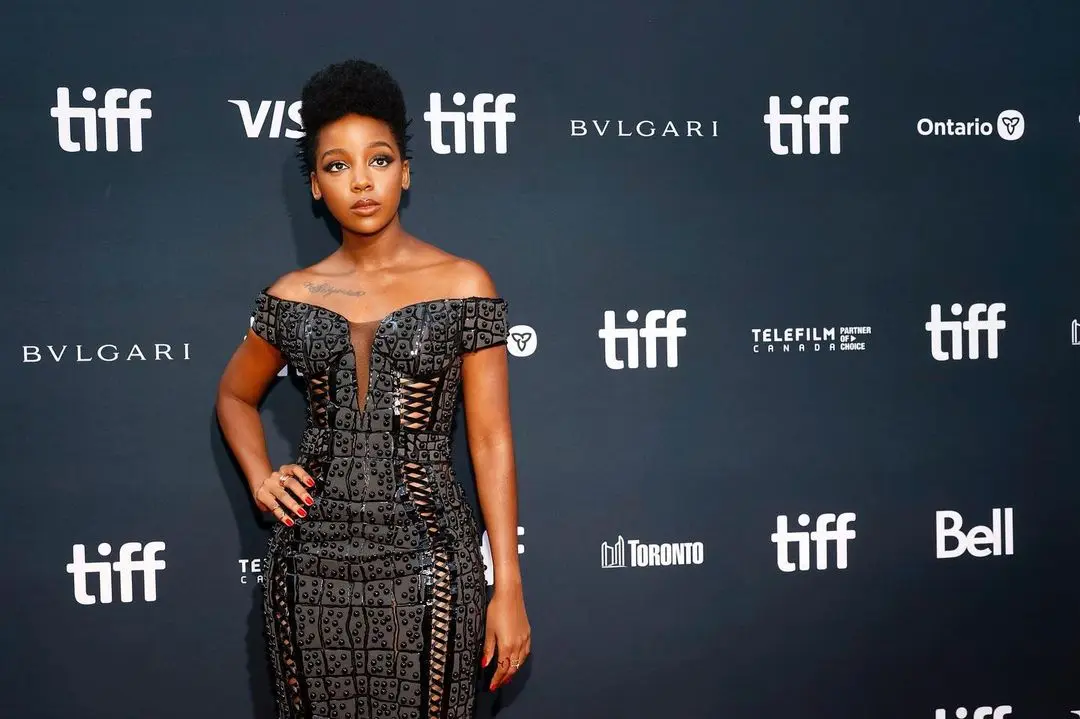 Thuso Mbedu at the premiere of The Woman King