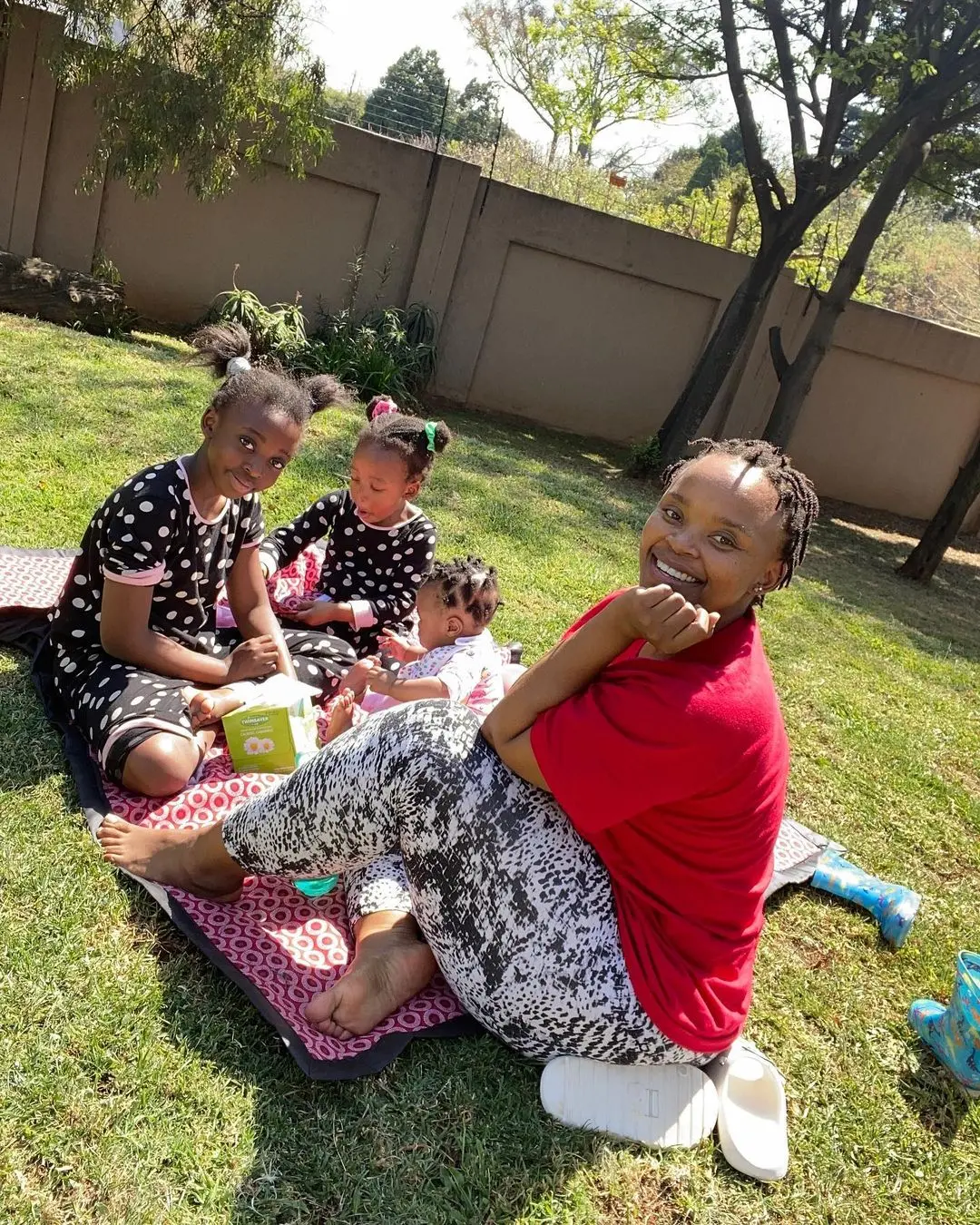 Zoleka Mandela spends quality time with her children amidst health issues