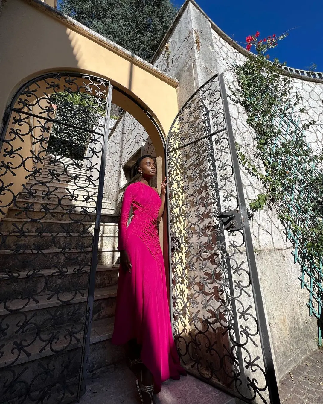 Former Miss Universe Zozi Tunzi on vacation in Italy