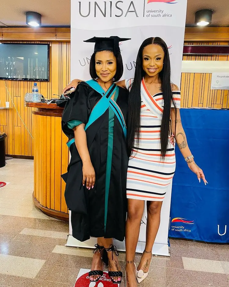 Ntando Duma and Lady Amar celebrate as their mom graduates