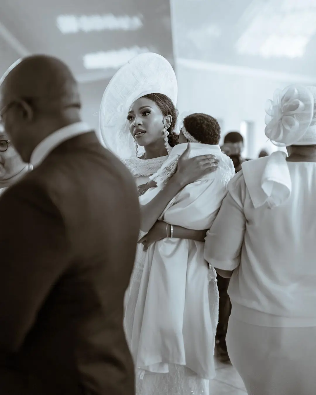 Photos: Blue Mbombo’s baby gets baptised