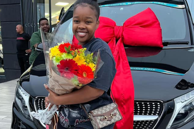 Amapiano vocalist Boohle shows off her new Mercedes Benz