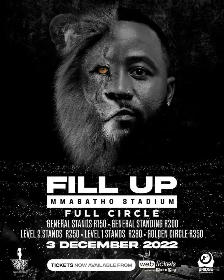 Cassper Nyovest is looking for new talent to fill up Mmbatho stadium