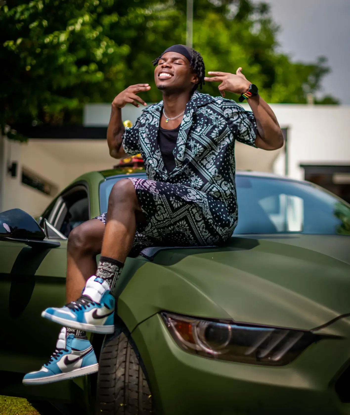 Ndu Brown of Blaq Diamond spoils himself with a new customised car – Photos