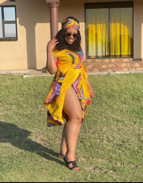 Phindile Gwala reacts to being crowned celeb with the most beautiful legs