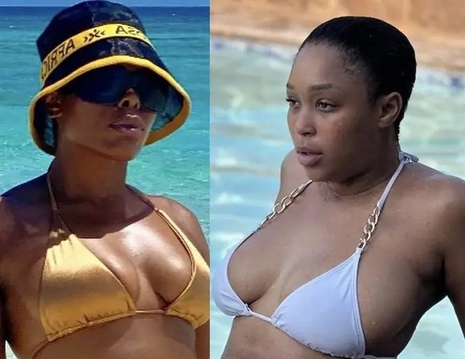 Minnie Dlamini & Unathi’s bikini photos cause a stir – Mzansi reacts