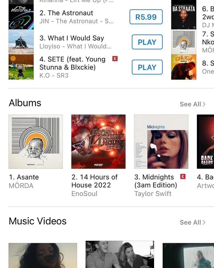 DJ Zinhle celebrates her hubby Murdah as his new album tops no 1 on Apple Music