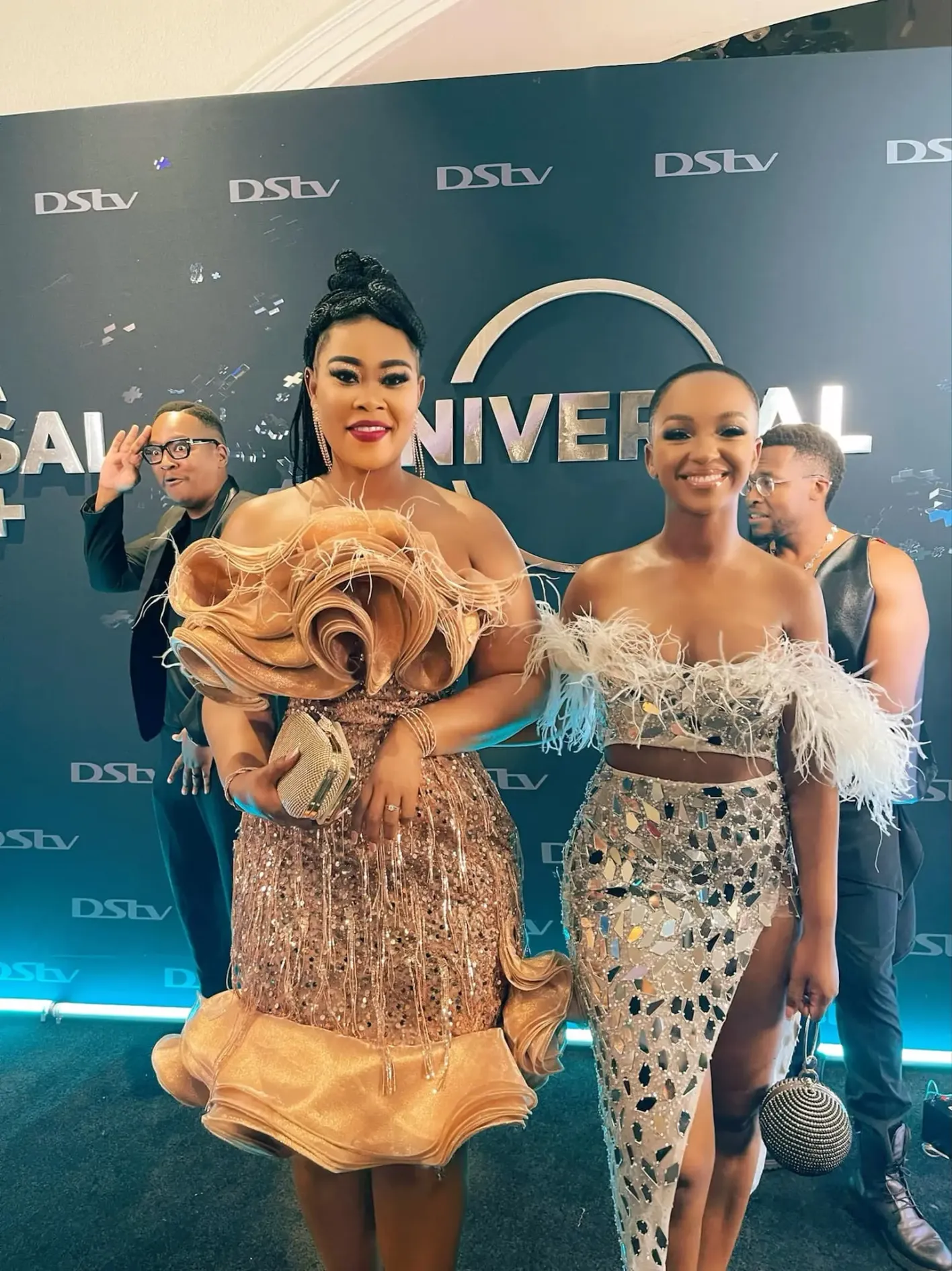 Zimbabwean socialite Madam Boss spotted with Mzansi celebs at Universal+ Dstv Launch