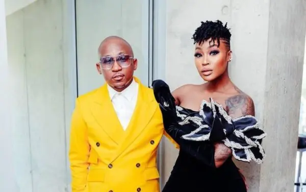 Khuli Chana congratulates his wife, Lamiez