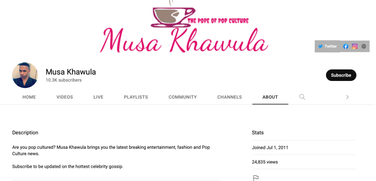 Controversial blogger, Musa Khawula makes a comeback