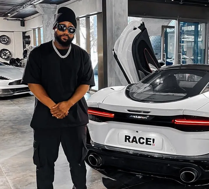 Cassper Nyovest mocks people who claimed his McLaren car was rented