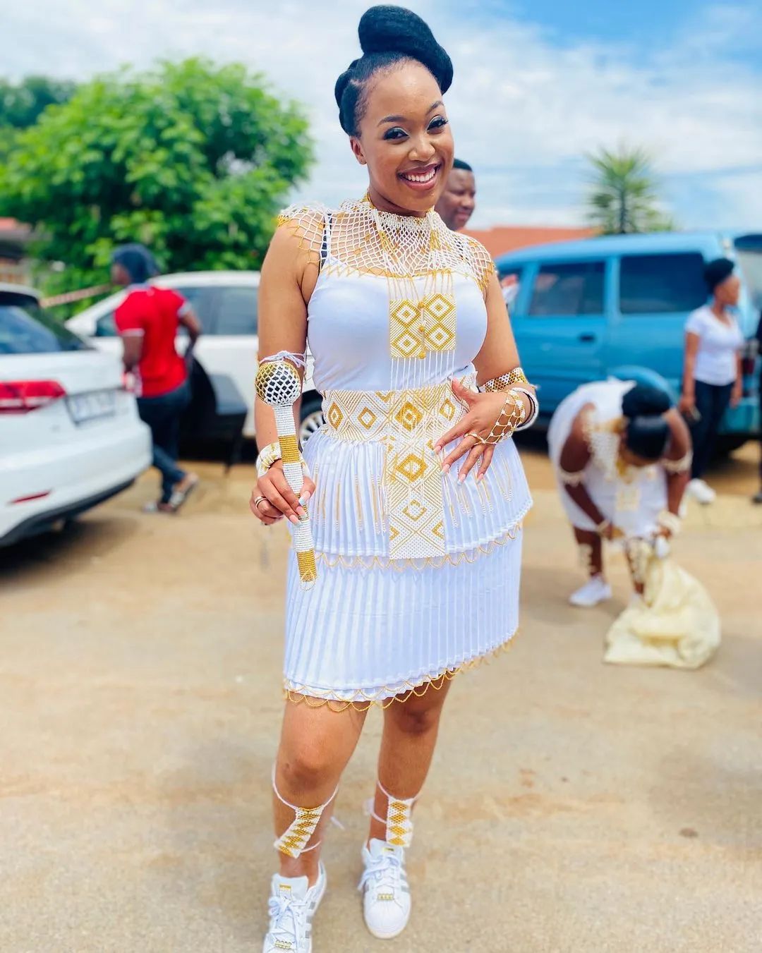 Actress Lerato Marabe looking all beautiful at the wedding – Photos