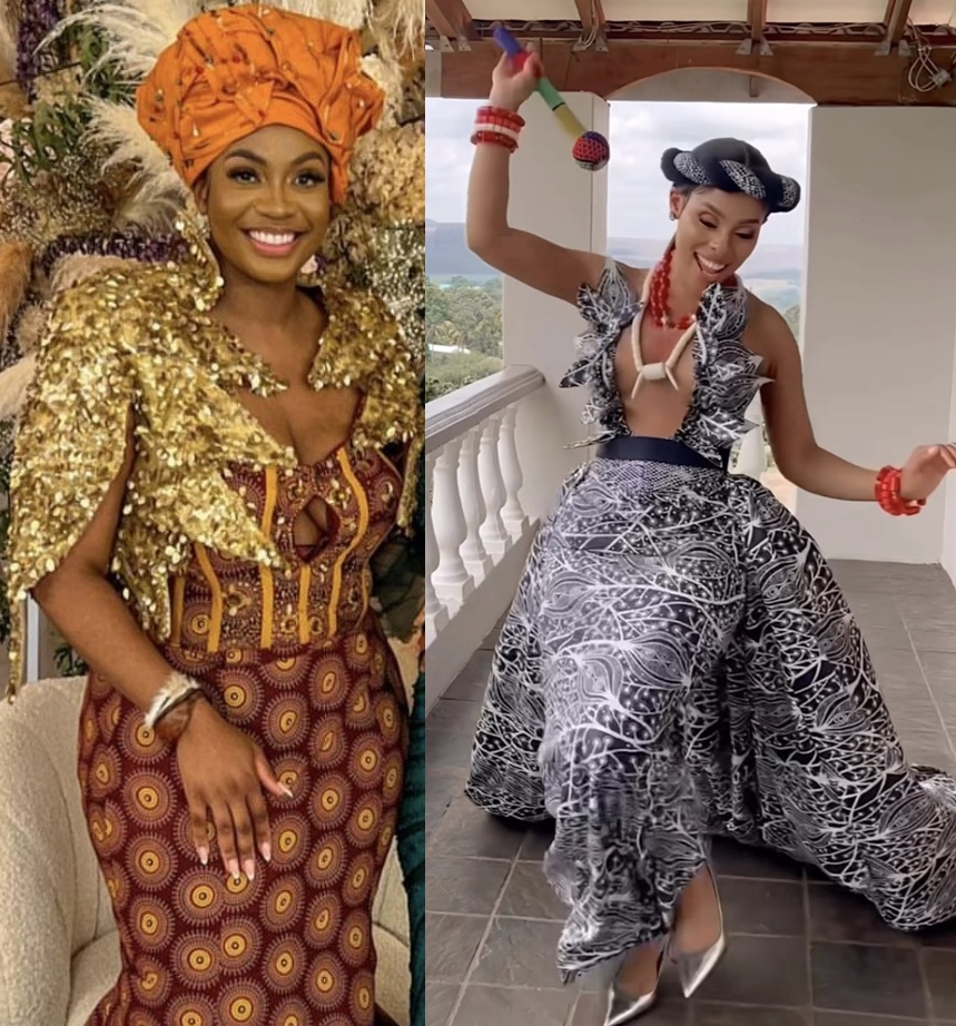 Kefilwe Mabote steals the show as she outdresses the bride at the wedding – Photos