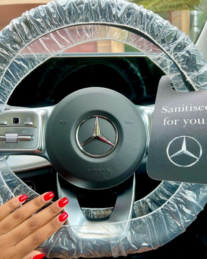 Photo: Nandi Madida shows off her new Mercedes Benz