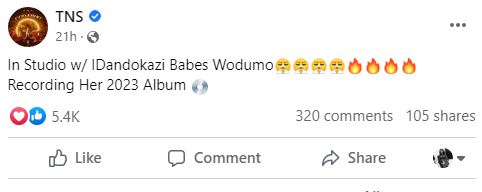 Babes Wodumo in studio working on her 2023 album