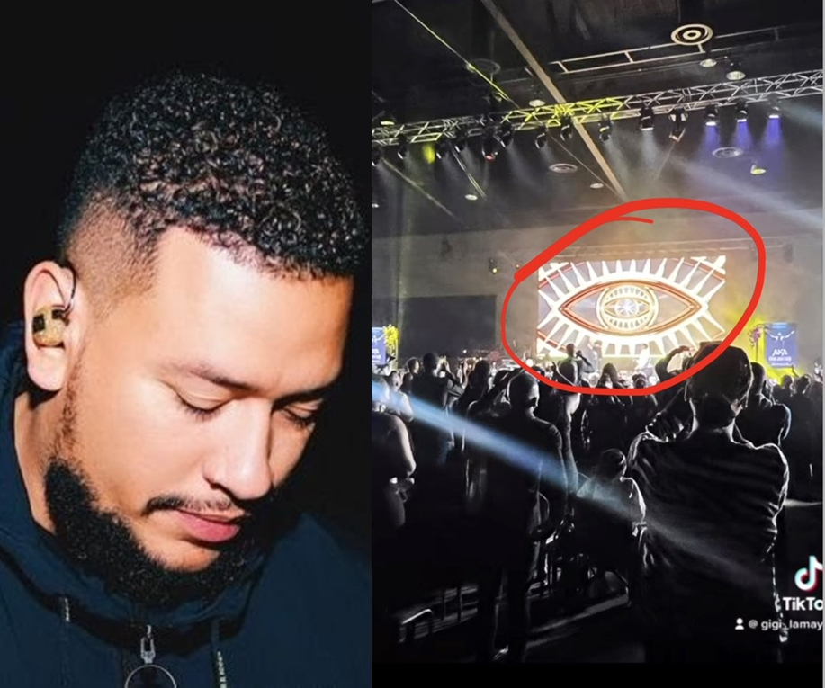 Fans worried after illuminati eye spotted at AKA’s memorial – VIDEO