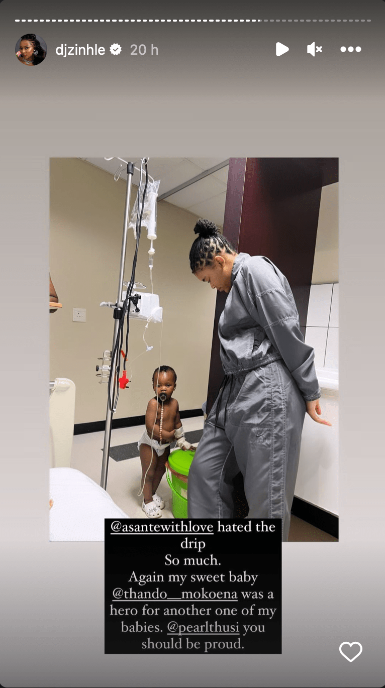 Joy for DJ Zinhle as her daughter Asante discharged from hospital – Video