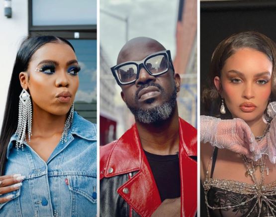Black Coffee in studio with Elaine and American singer Sabrina (Video)