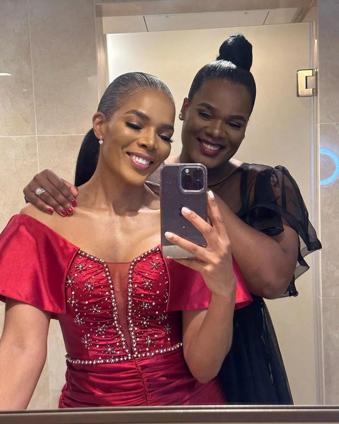 Connie Ferguson shows love to her Sister