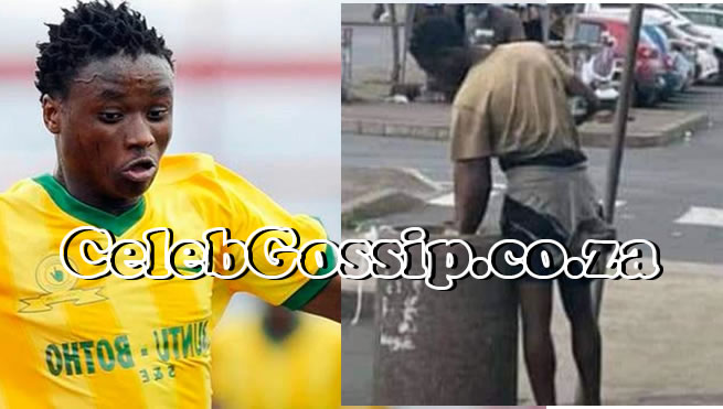 Former Sundowns midfielder Khayelihle Shozi now eating from dustbins and living in the streets