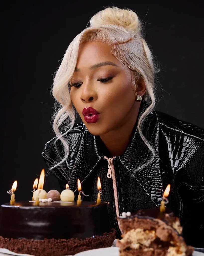 Boity celebrates her 33rd birthday with a new look