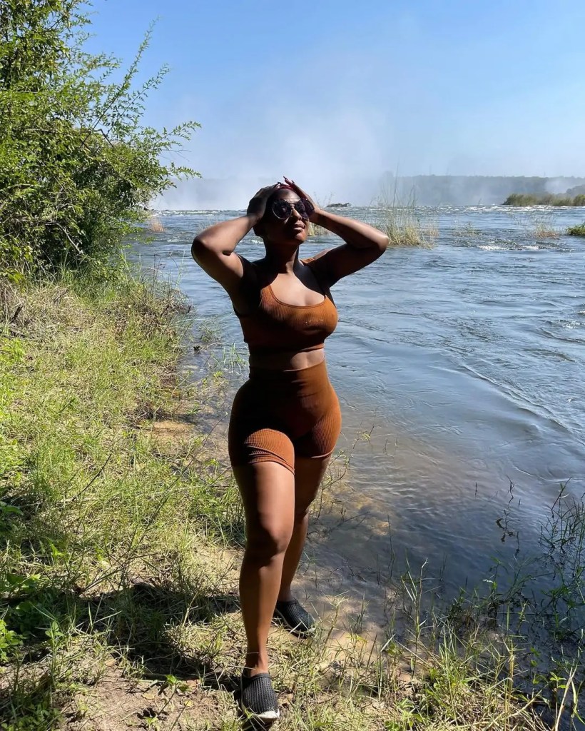 Boity Thulo conquers the Devil’s Pool in Victoria Falls – Pics & Videos