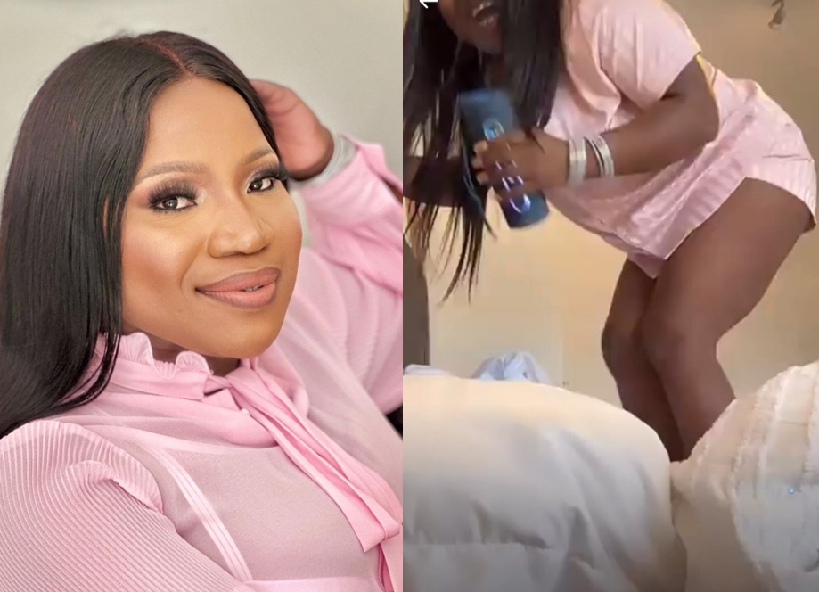 WATCH: Makhadzi breaks someone’s bed with her twerking bedroom dance moves