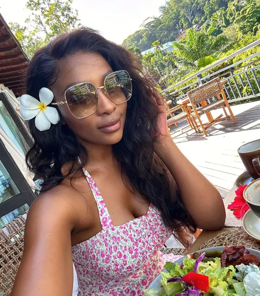 Pearl Modiadie shows off her new Man
