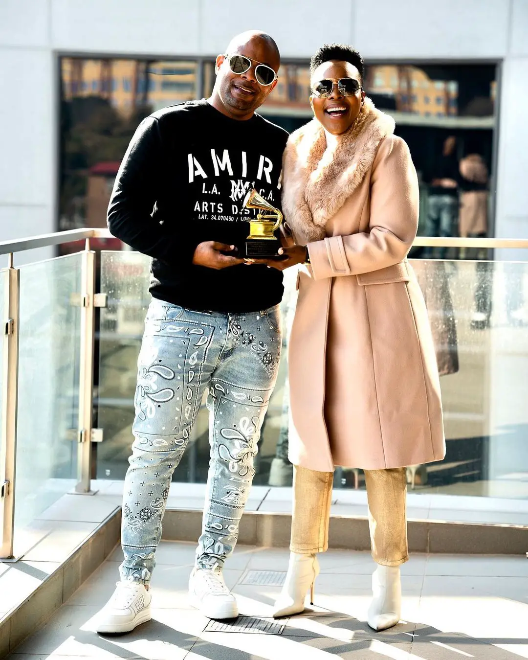 Nomcebo Zikode Shows Love to Husband After Receiving Her Grammy Award