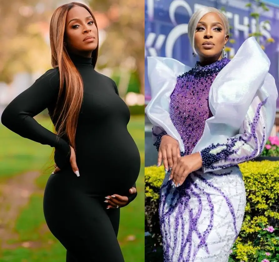Jessica Nkosi’s pregnancy questioned after being spotted with flat tummy at Durban July