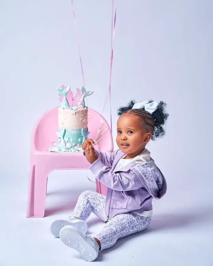 Photos: Sithelo Shozi celebrates 2nd Birthday of her daughter with Andile Mpisane