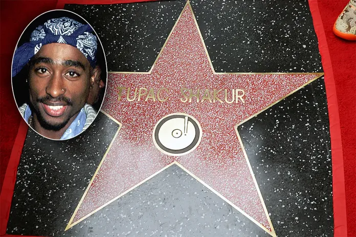 Tupac Shakur receives the Hollywood Walk of Fame Star