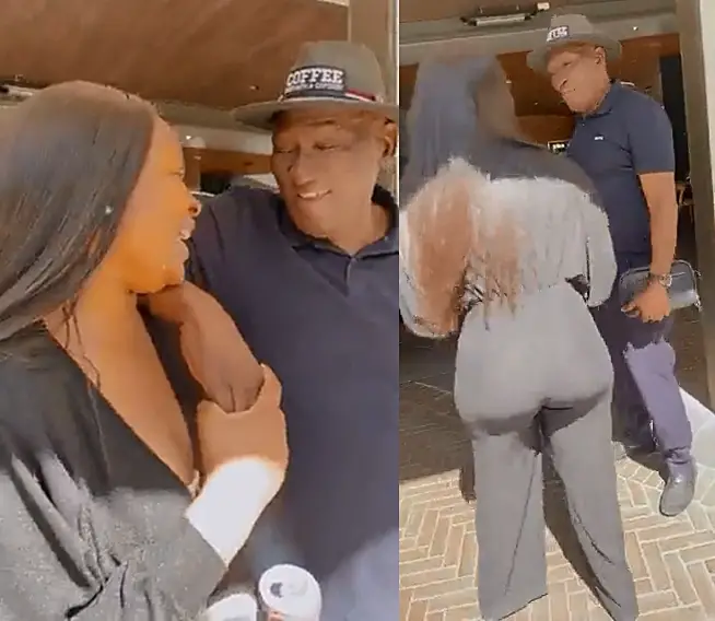 WATCH: Woman makes advances and flirts with Police Minister Bheki Cele