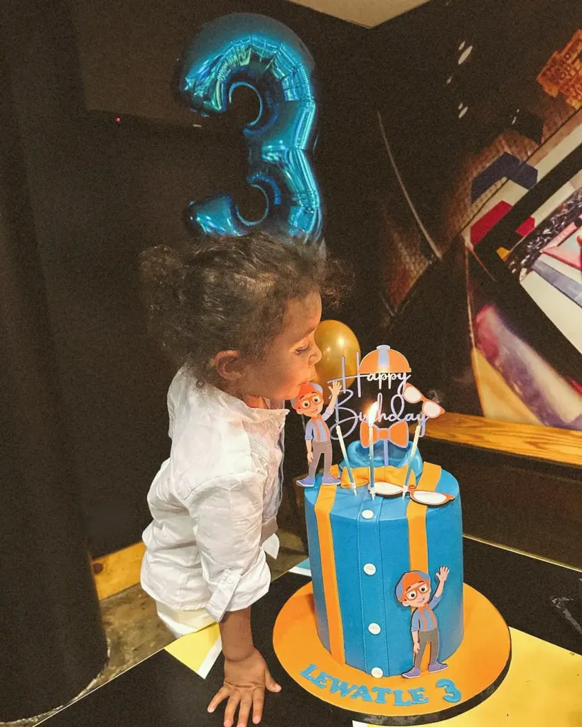 Pearl Modiadie celebrate her son’s 3rd birthday in style