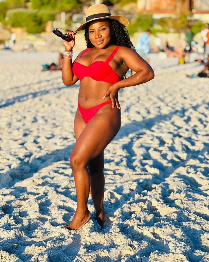 Photos: Makhadzi dishes out hot bikini looks in Camps Bay after dropping ‘Mbofholowo’ album