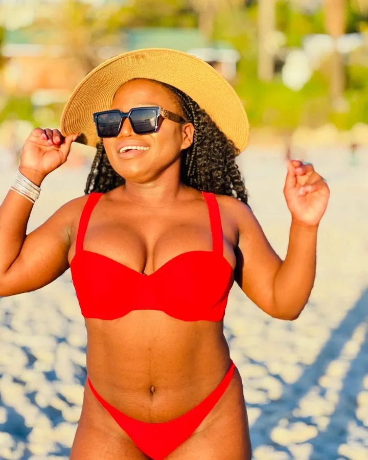 Photos: Makhadzi dishes out hot bikini looks in Camps Bay after dropping ‘Mbofholowo’ album