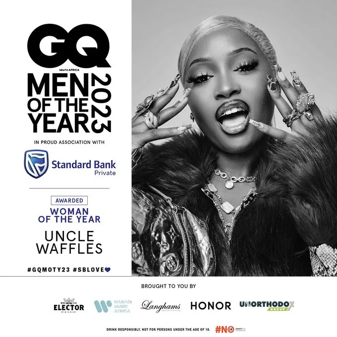 Uncle Waffles crowned Woman of the Year 2023 by GQ South Africa