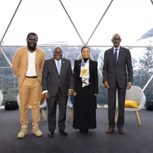Nomzamo Mbatha rubs shoulders with African Presidents