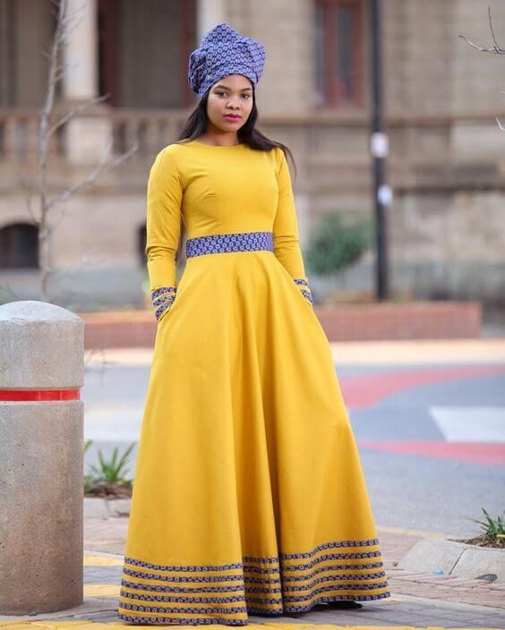 Seshoeshoe Dresses For African Women 2024