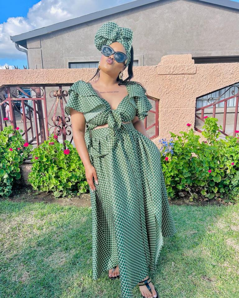 Tswana Traditional Wedding Dresses For Black Women’s