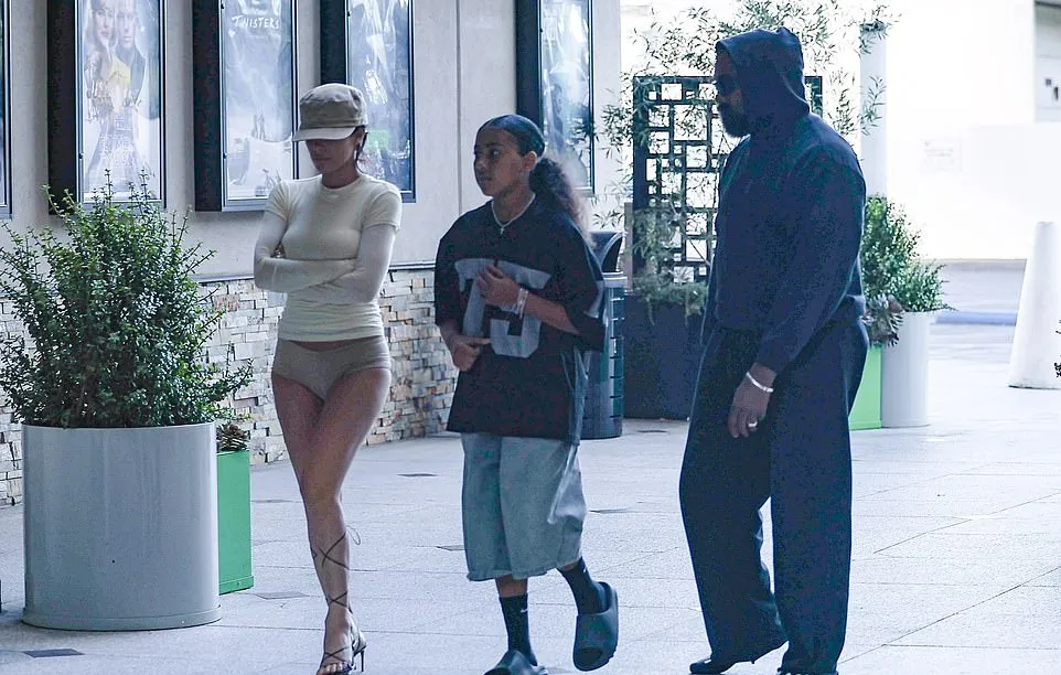 Bianca Censori goes pantless at movies with North West