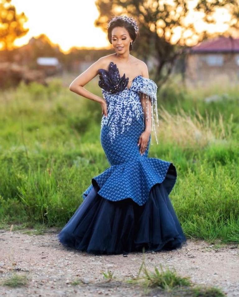 Tswana Traditional Wedding Dresses For Black Women’s