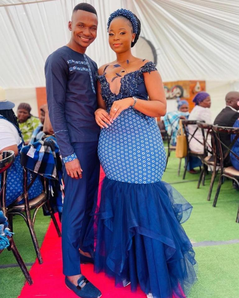 Newst Elegantly Designed Traditional Shweshwe Dresses For Wedding