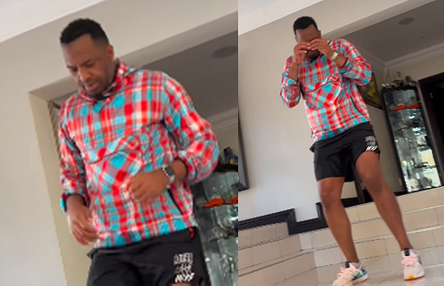 VIDEO: Itumeleng Khune shows off impressive dance moves while his Wife cheers